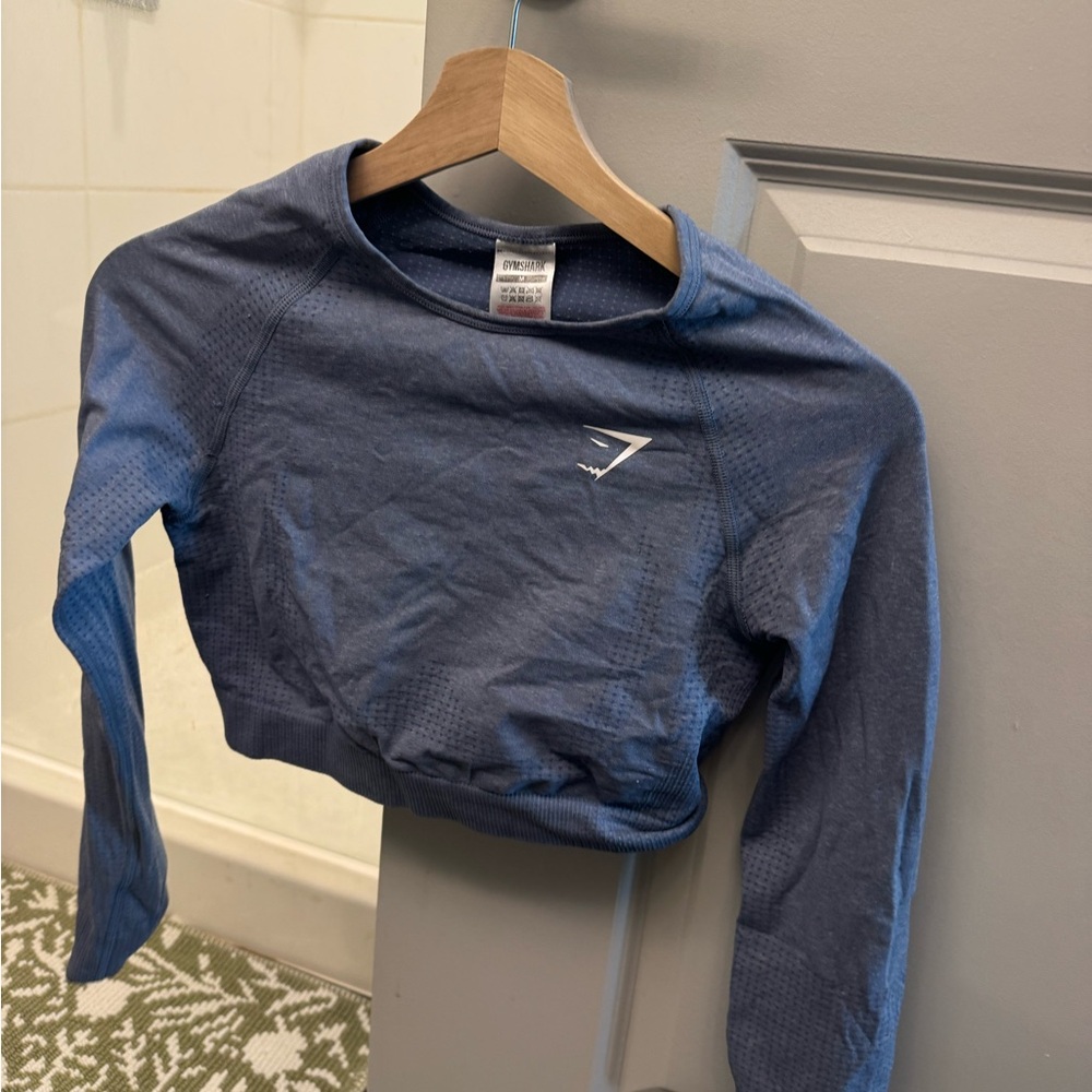 Gymshark Slate Gray/Blue Long Sleeve Top